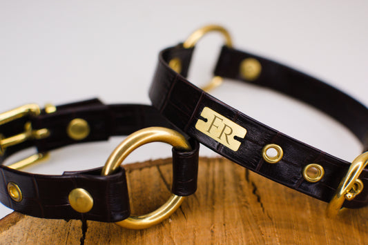 Recycling BDSM Halsband Armband Set von Frivol Sextilien